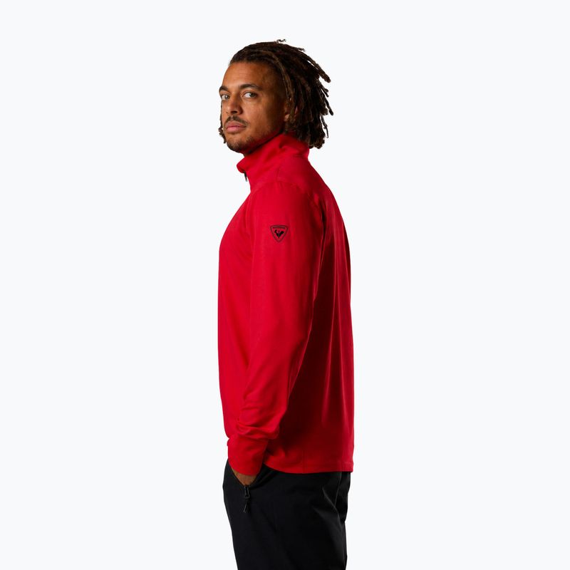 Pánska lyžiarska mikina Rossignol Mid Layer Stertch Half Zip sports red 4