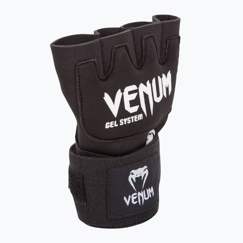 Vnútorné rukavice Venum Gel Kontact Quick Wraps čierna/biela 2