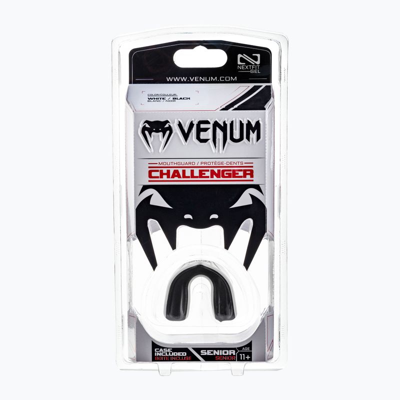 Chránič čeľuste Venum Challenger biely a čierny 02573