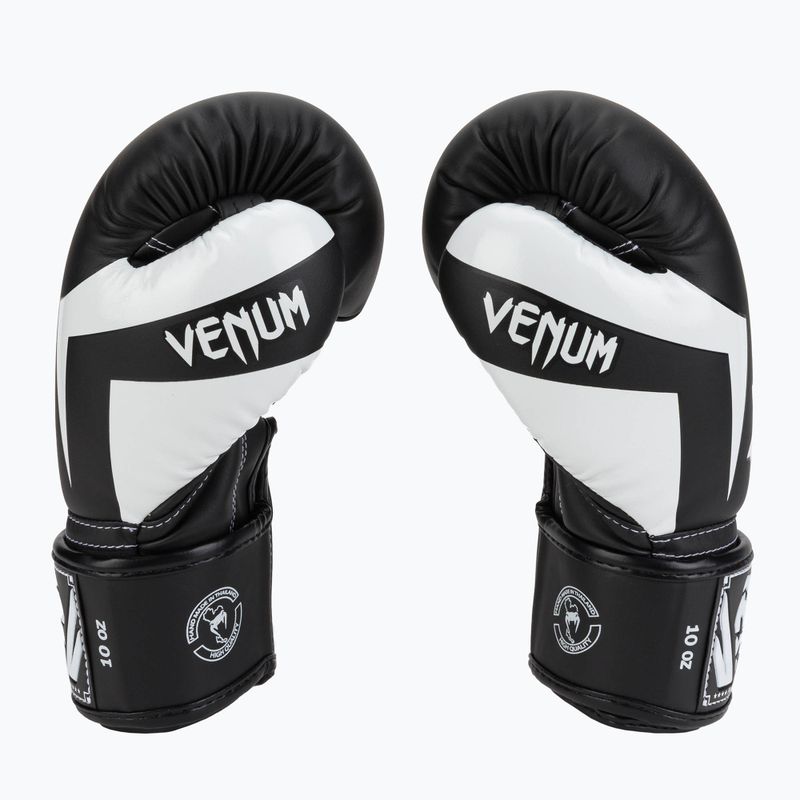 Venum Elite boxerské rukavice čiernobiele 0984 4