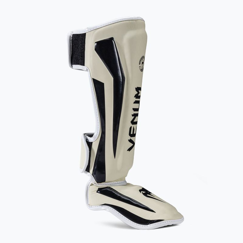 Venum Elite Standup Shinguards chrániče holennej kosti čiernobiele VENUM-1394 2