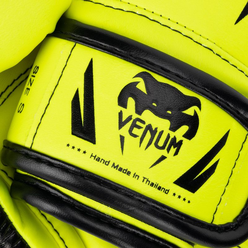 Detské boxerské rukavice Venum Elite Boxing neo yellow 4
