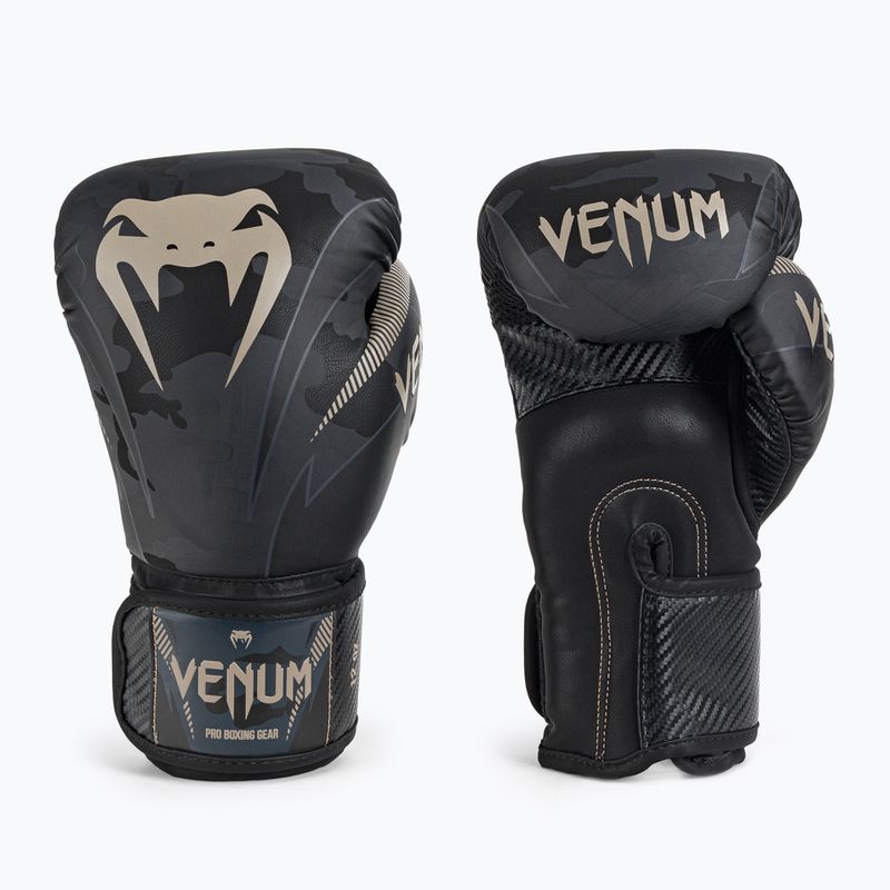 Boxerské rukavice Venum Impact čierno-šedé VENUM-03284-497