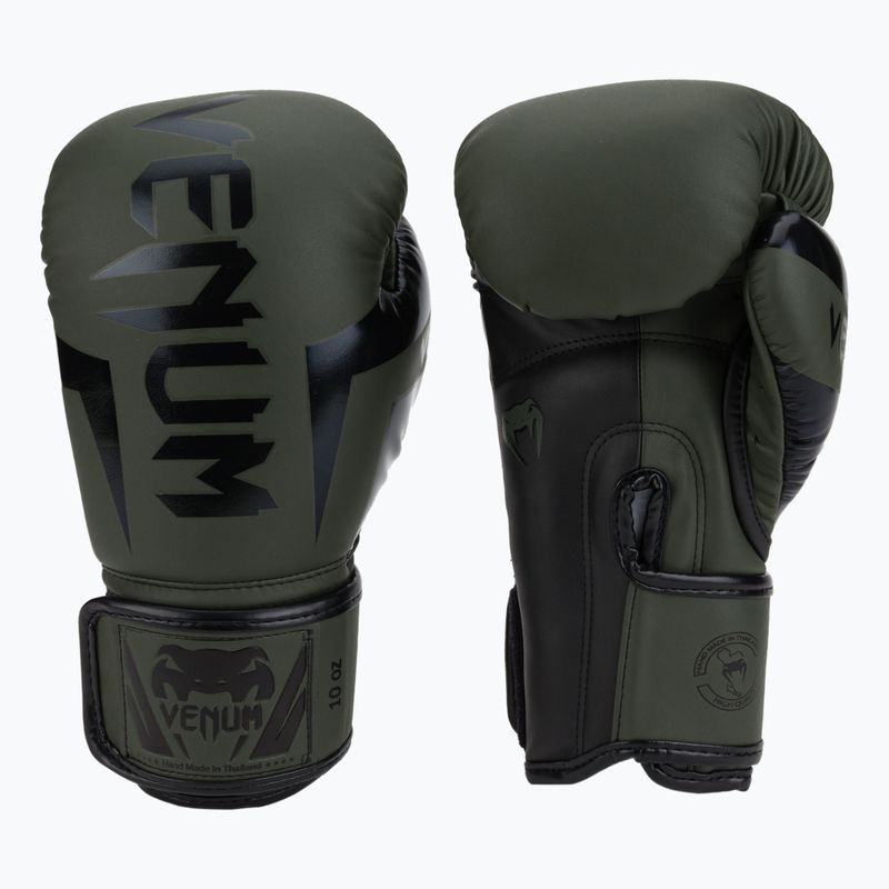 Venum Elite pánske boxerské rukavice zelené VENUM-1392