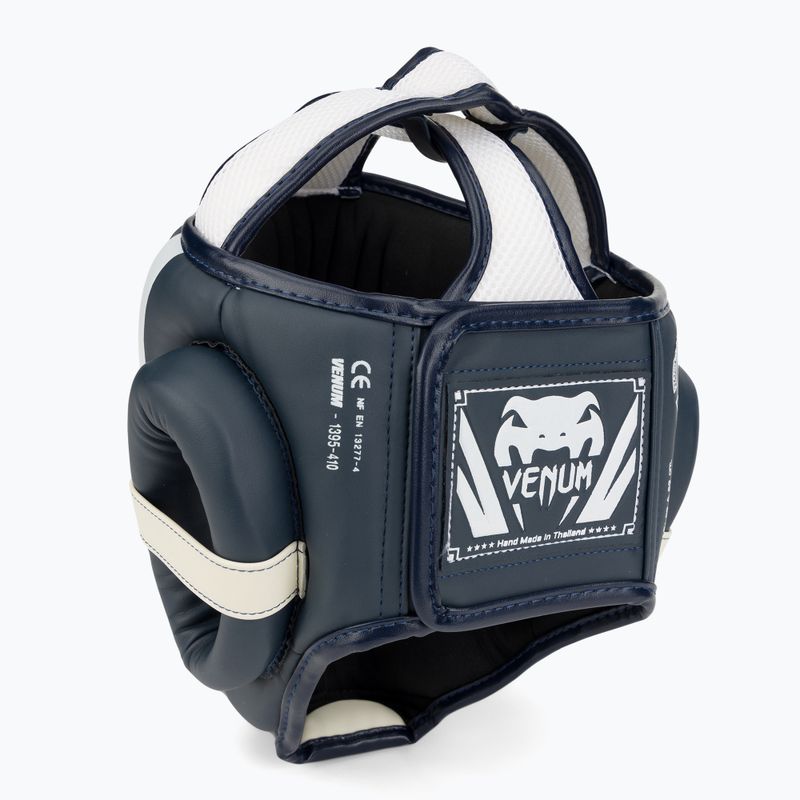 Boxerská prilba Venum Elite biela/navy blue 3