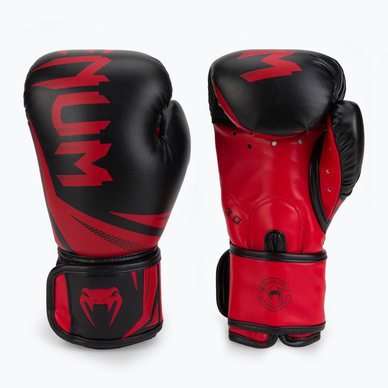 Venum Challenger 3.0 červeno-čierne boxerské rukavice 03525-100
