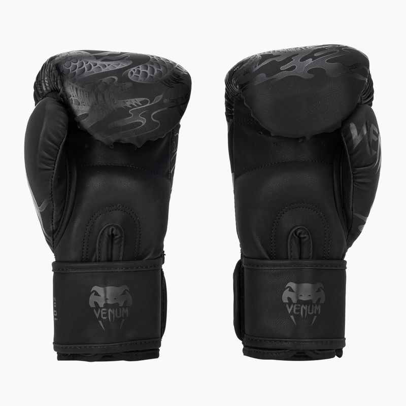 Boxerské rukavice Venum Dragon's Flight black/black 2