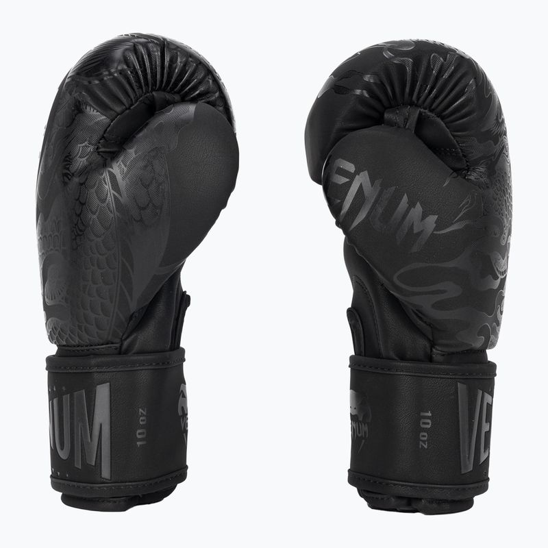 Boxerské rukavice Venum Dragon's Flight black/black 3