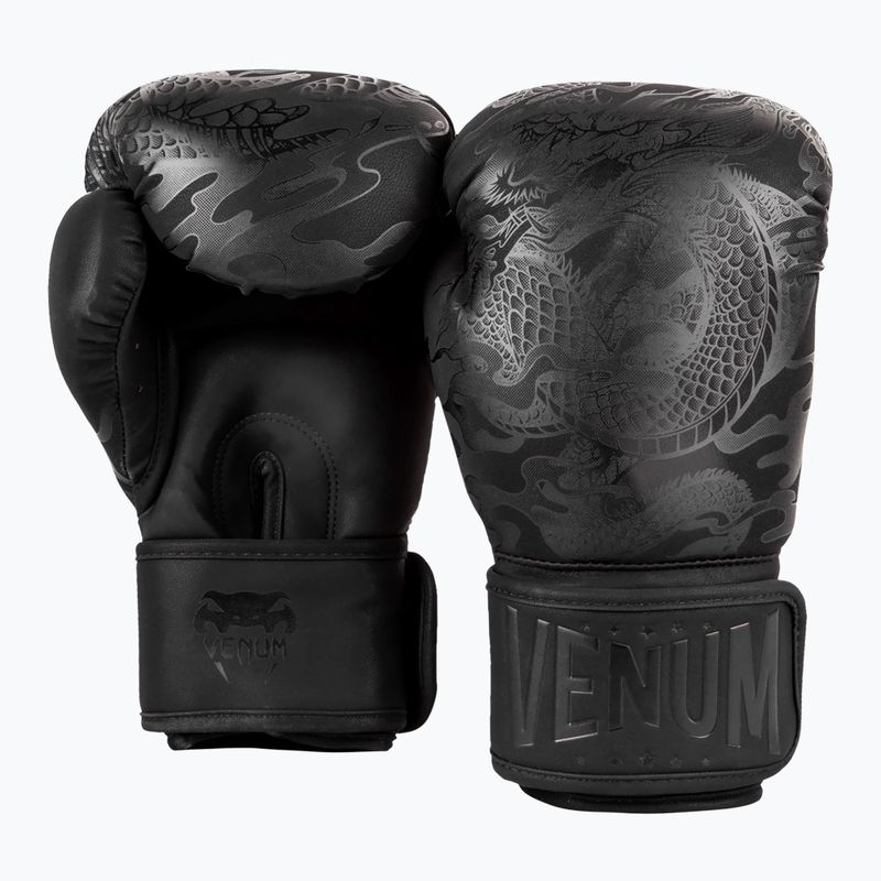 Boxerské rukavice Venum Dragon's Flight black/black 5