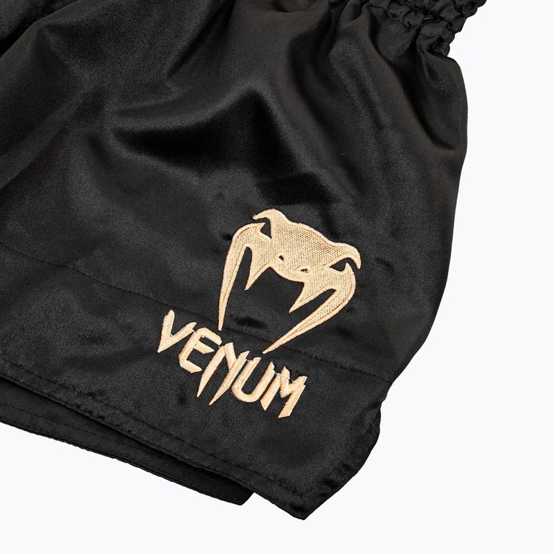 Pánske tréningové šortky Venum Classic Muay Thai black/gold 5