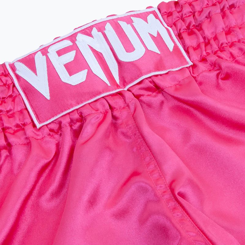 Pánske tréningové šortky Venum Classic Muay Thai pink/white 3