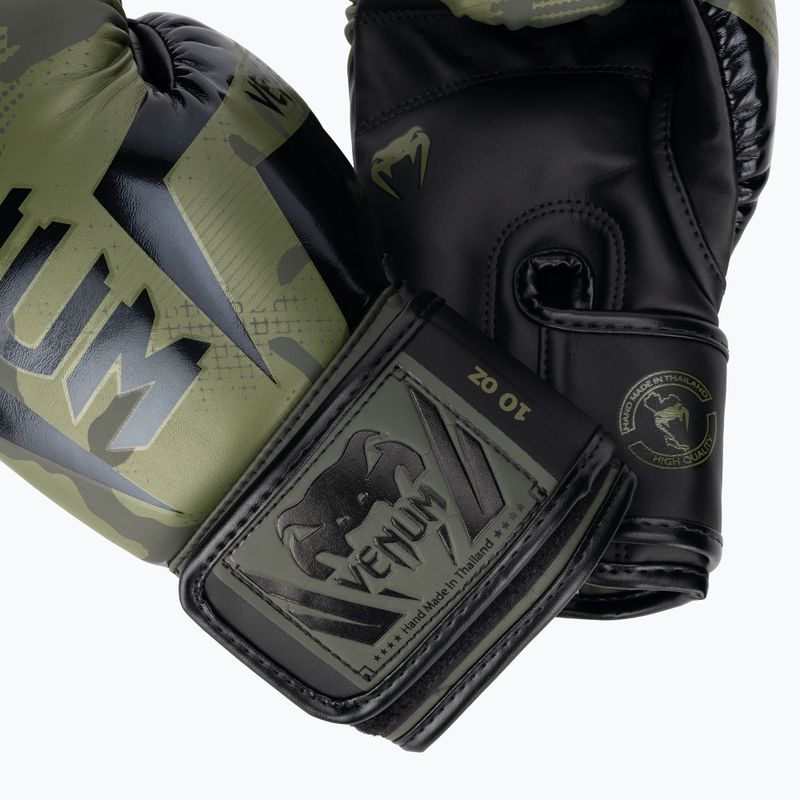 Boxerské rukavice Venum Elite khaki camo 4