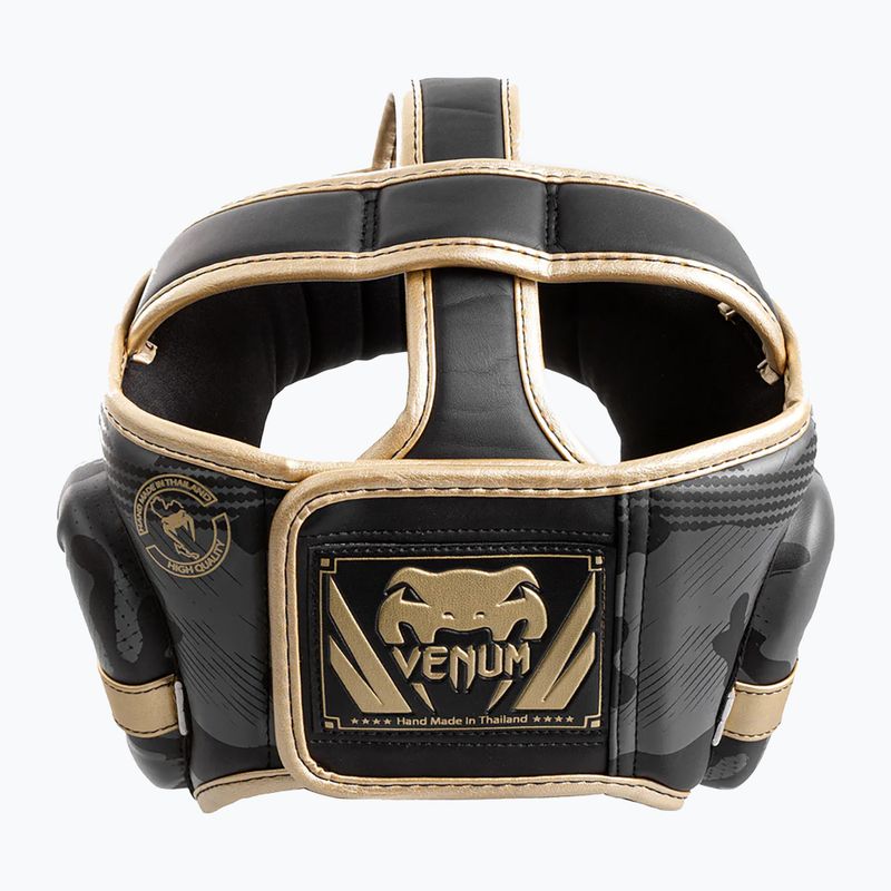 Boxerská prilba Venum Elite sivo-zlatá VENUM-1395-535 7