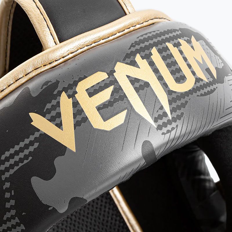 Boxerská prilba Venum Elite sivo-zlatá VENUM-1395-535 8