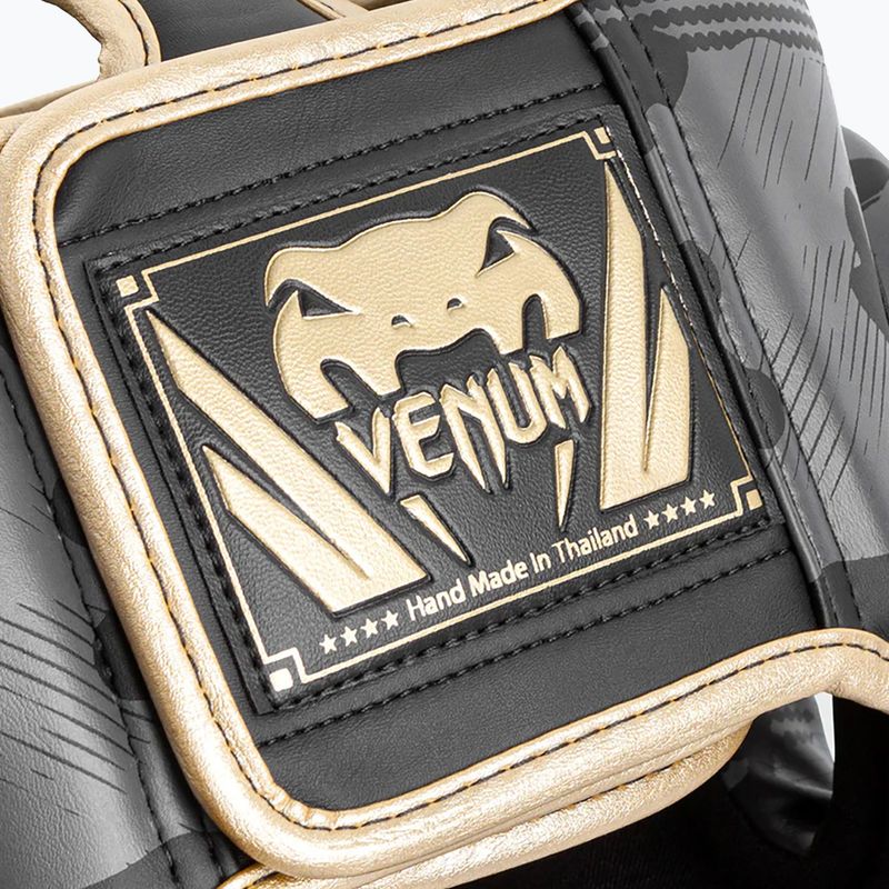 Boxerská prilba Venum Elite sivo-zlatá VENUM-1395-535 9