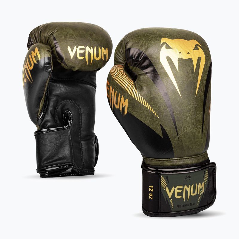 Zelené boxerské rukavice Venum Impact 03284-230 9