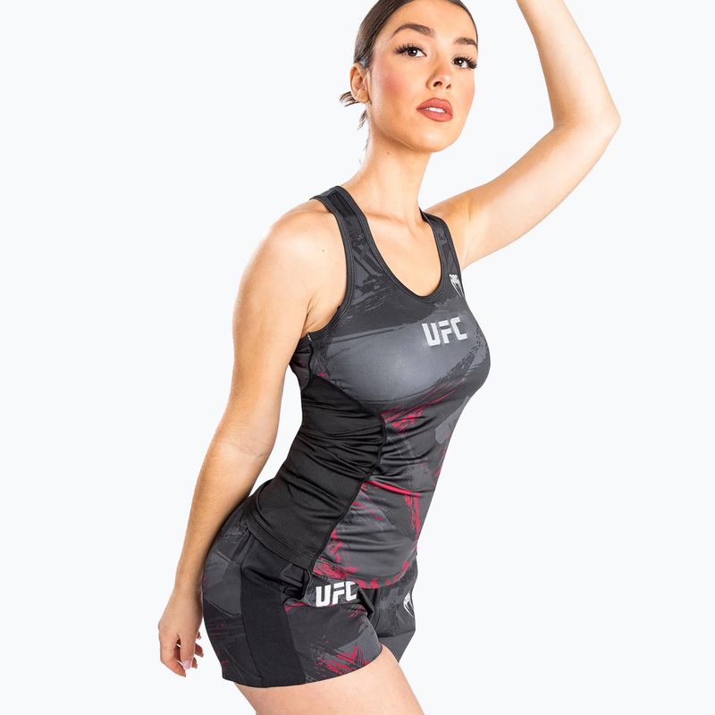 Dámske tričko Venum UFC Authentic Fight Week 2.0 Performance black/red Longsleeve 2