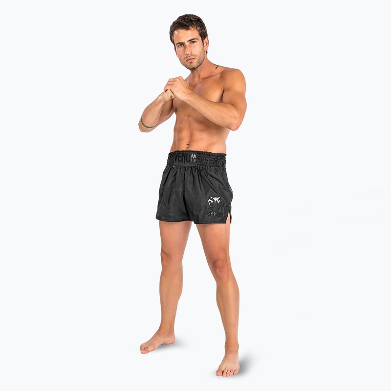 Pánske tréningové šortky Venum Classic Muay Thai black/black 2