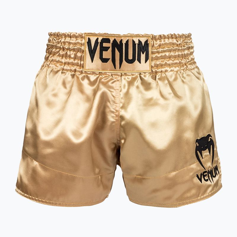 Pánske šortky Venum Classic Muay Thai black and gold 03813-449