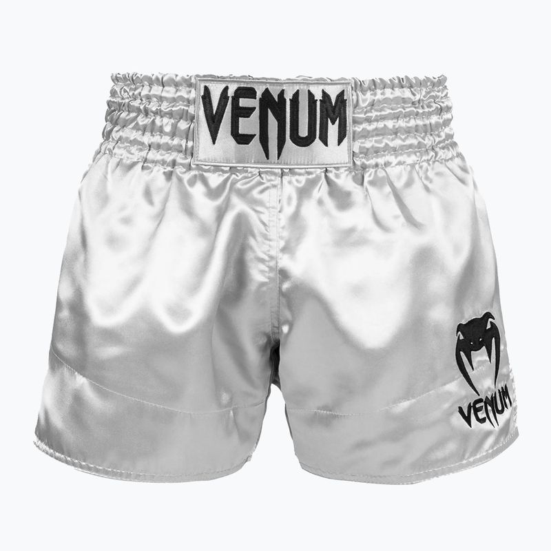 Pánske šortky Venum Classic Muay Thai black and silver 03813-451