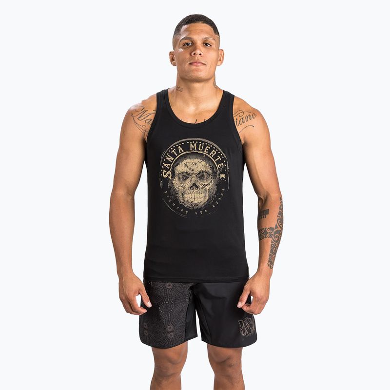 Pínske tielko Venum Santa Muerte Dark Side čierno-hnedé 4