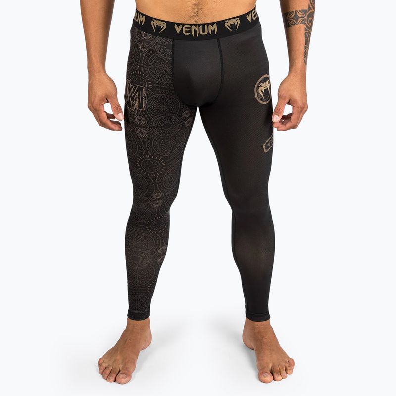 Pánske legíny Venum Santa Muerte Dark Side Spats black/brown