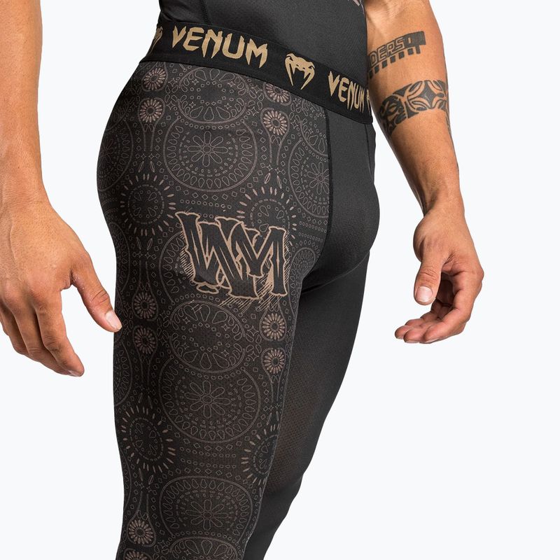 Pánske legíny Venum Santa Muerte Dark Side Spats black/brown 8