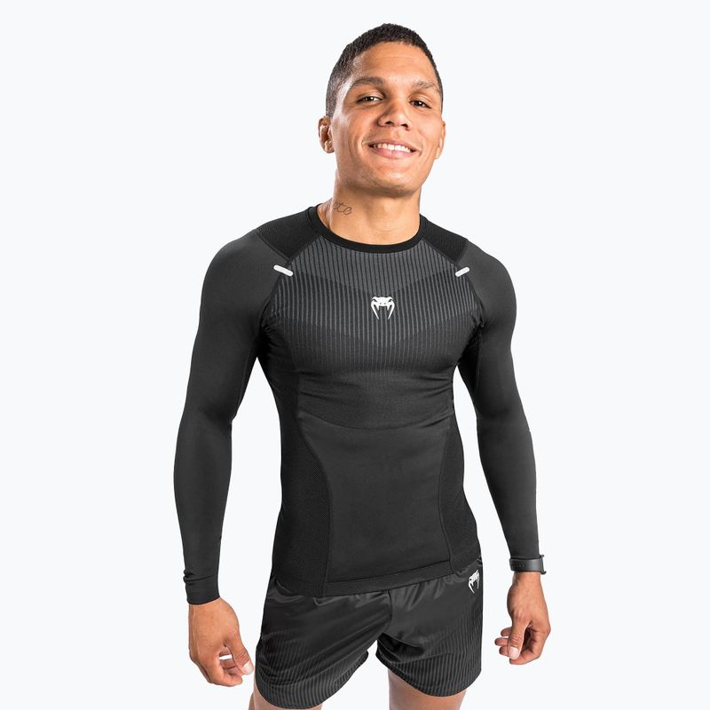 Venum Biomecha pánsky rashguard s dlhým rukávom black/grey