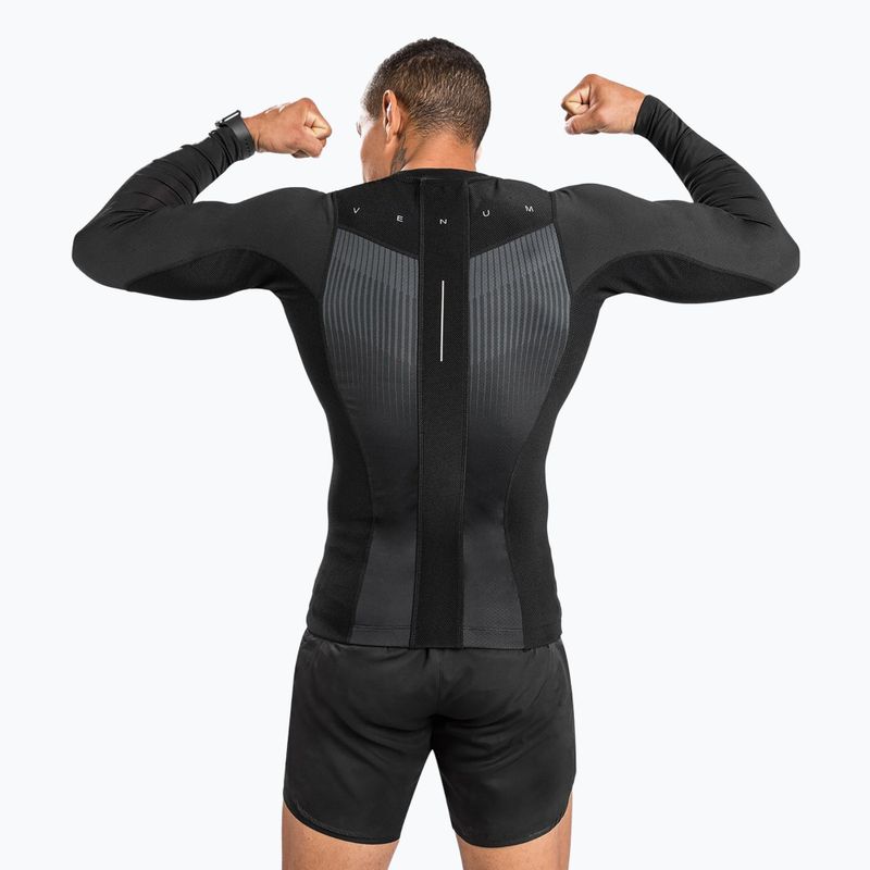 Venum Biomecha pánsky rashguard s dlhým rukávom black/grey 3