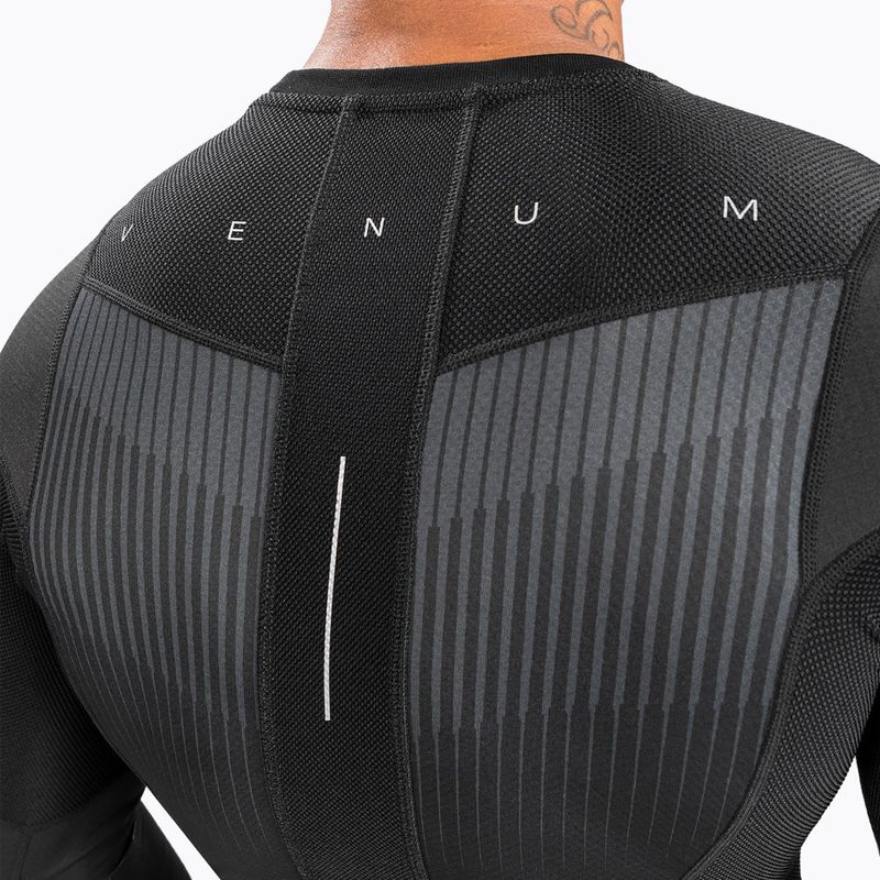 Venum Biomecha pánsky rashguard s dlhým rukávom black/grey 6