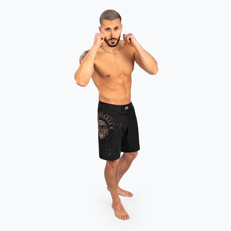 Pánske tréningové šortky Venum Santa Muerte Dark Side Fightshorts black/brown 2