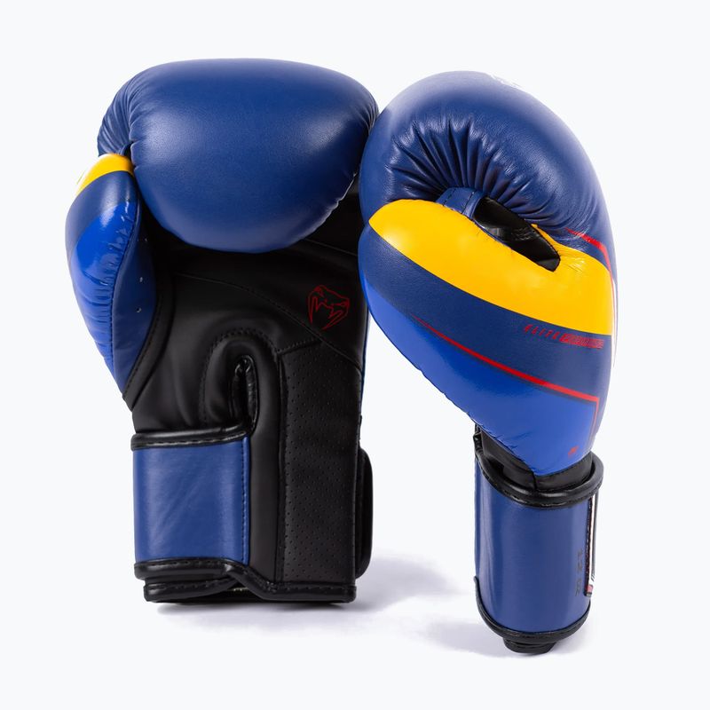 Pánske boxerské rukavice Venum Elite Evo blue/yellow 2