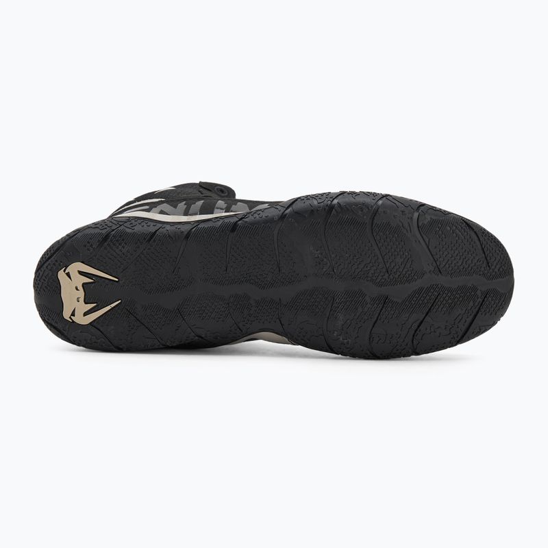 Boxerské topánky Venum Elite Wrestling black/sand 5