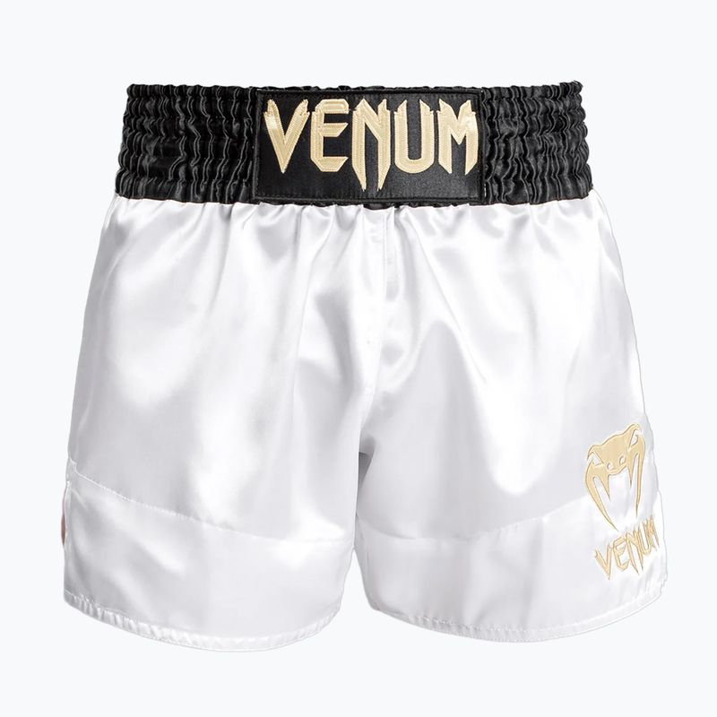 Pánske tréningové šortky Venum Classic Muay Thai white/gold/black