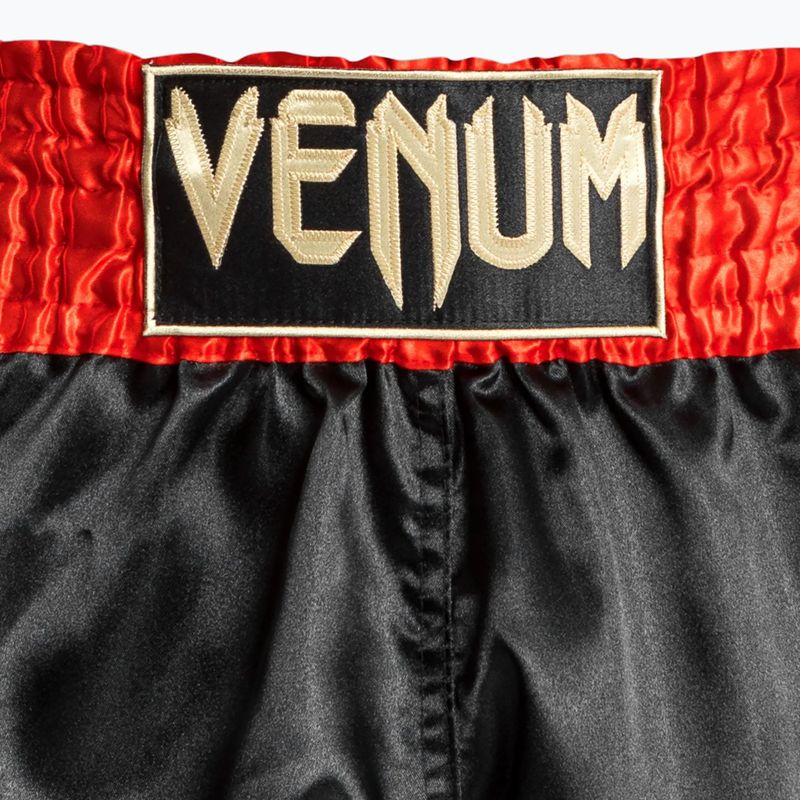 Pánske tréningové šortky Venum Classic Muay Thai red/black/gold 4
