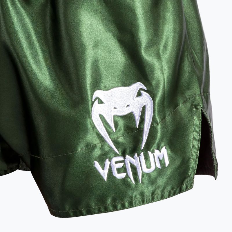 Pánske tréningové šortky Venum Classic Muay Thai khaki/white 6