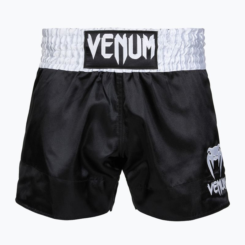 Pánske tréningové šortky Venum Classic Muay Thai black/white/gold