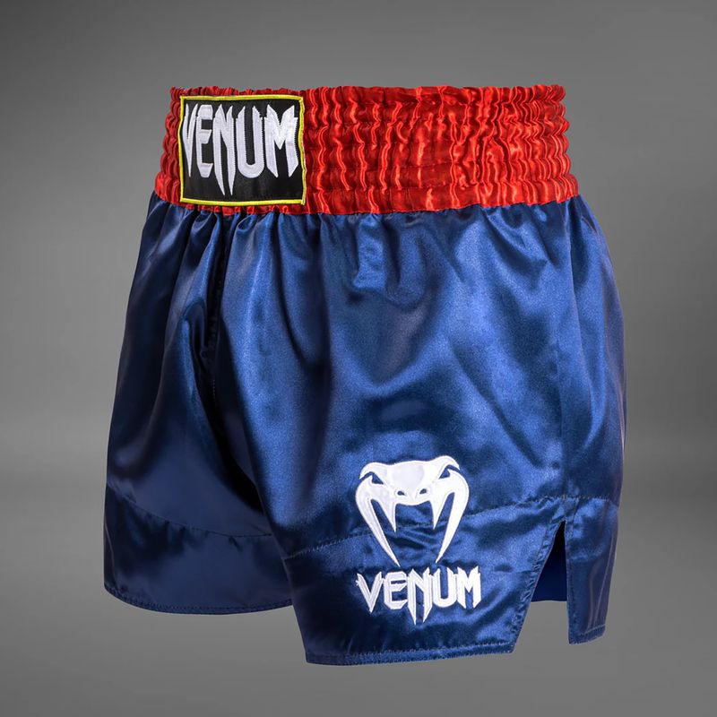 Pánske tréningové šortky Venum Classic Muay Thai modrá/červená/biela 3