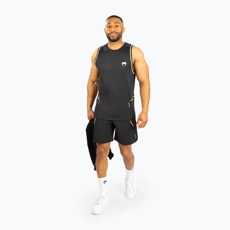 Pánsky Tank top Venum Fusion 2.0 Dry-Tech black/yellow 2