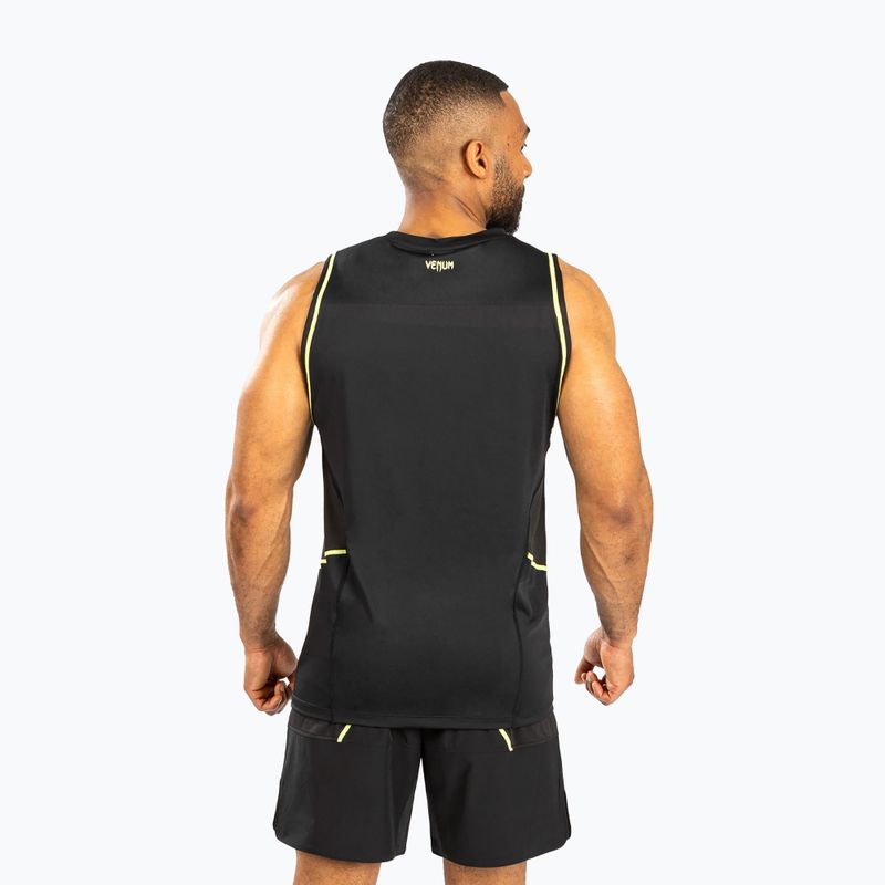 Pánsky Tank top Venum Fusion 2.0 Dry-Tech black/yellow 3