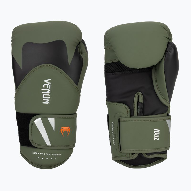 Pánske boxerské rukavice Venum Challenger 4.0 black/khaki