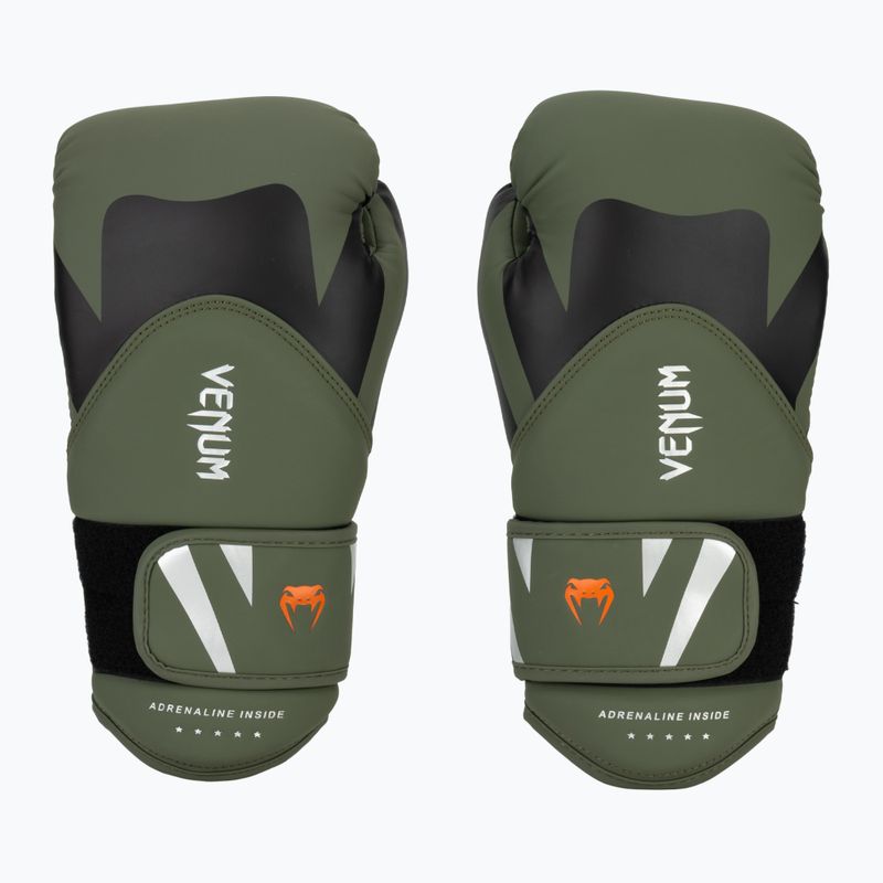 Pánske boxerské rukavice Venum Challenger 4.0 black/khaki 2