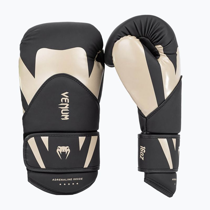 Pánske boxerské rukavice Venum Challenger 4.0 black/beige 3