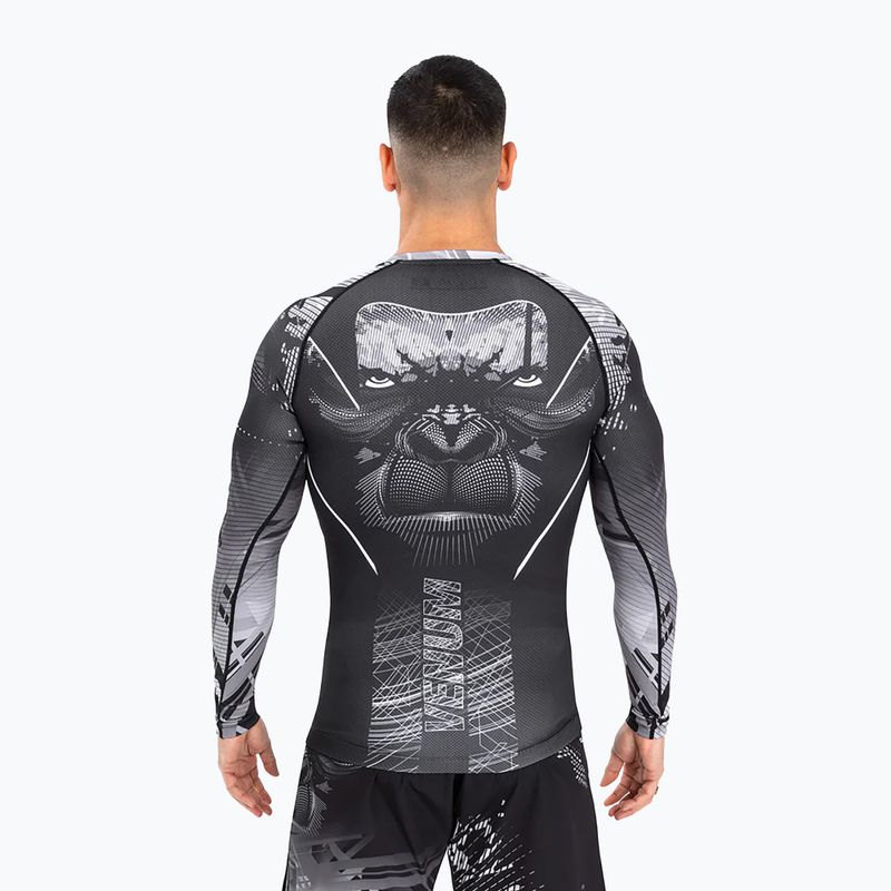 Pánsky Rashguard Venum Gorilla Jungle Rashguard black/white 3