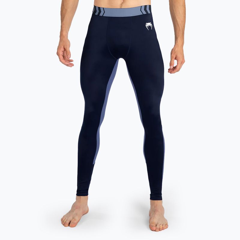 Pánske tréningové legíny  Venum Tempest Spats navy blue