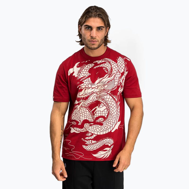 Venum Dragon's Flight Pánske tričko cherry red/cream white