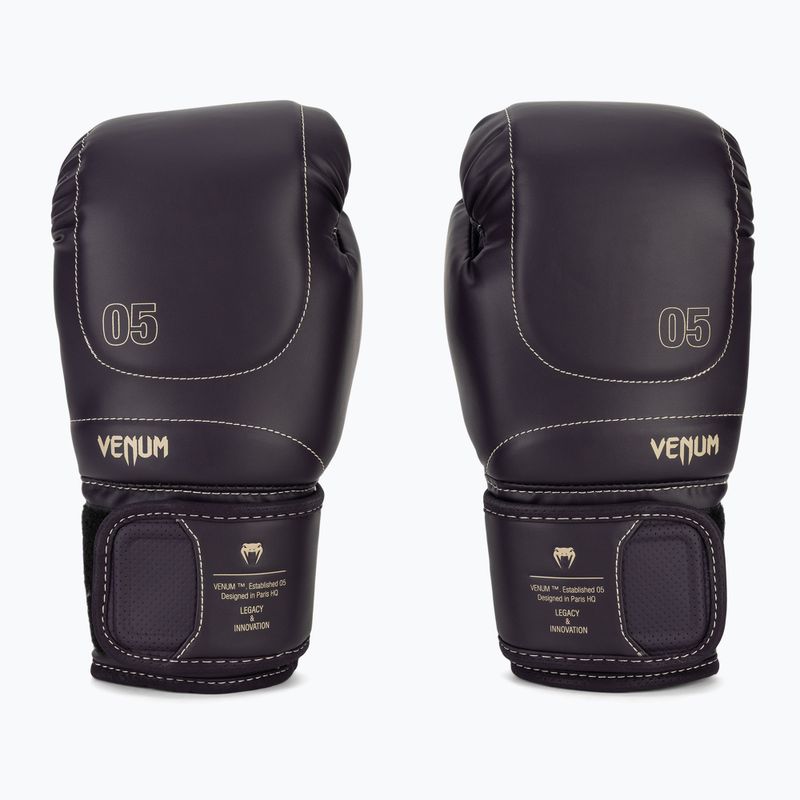 Pánske boxerské rukavice Venum Impact Evo deep purple 2