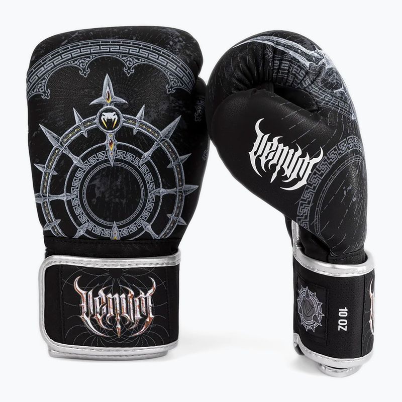 Boxerské rukavice Venum Gladiator 5.0 black/silver 2