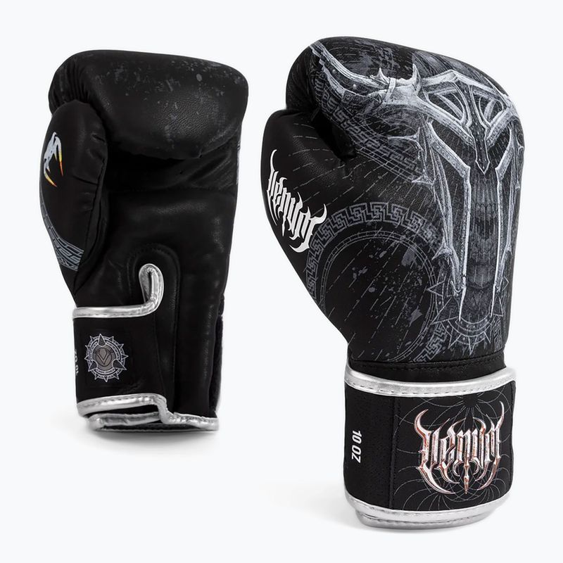 Boxerské rukavice Venum Gladiator 5.0 black/silver 3