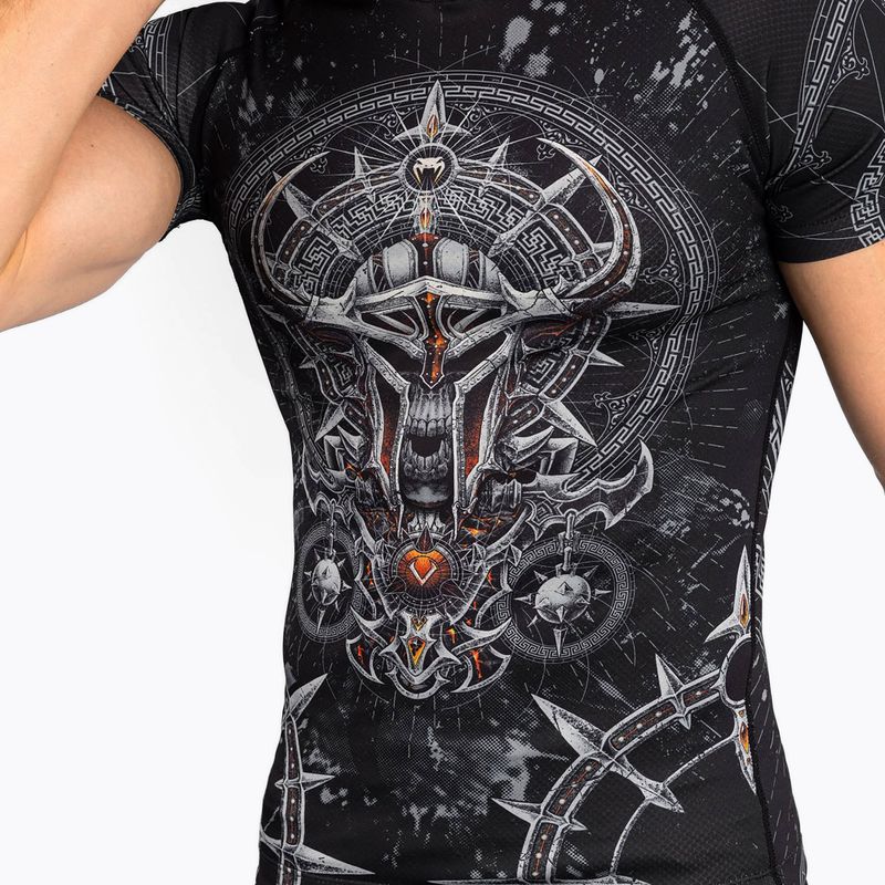 Venum Gladiator 5.0 Pánsky chránič na chrbát s krátkym rukávom black/silver 4